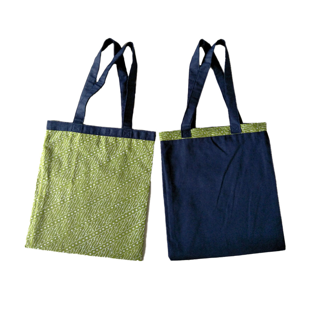 Jiva Reversible Tote Bag - Green